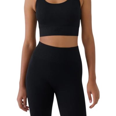 4. Women's leggings 4F FNK F420 deep black 4FWSS26TFTIF420 20S