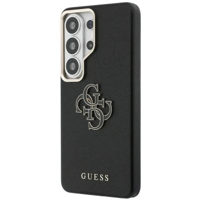 2. Guess Grained Big 4G Metal Logo case for Samsung Galaxy S26 Ultra - black