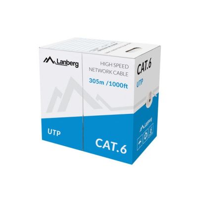 2. Lanberg LCU6-11CU-0305-S network cable (UTP; 305m; cat. 6; gray)