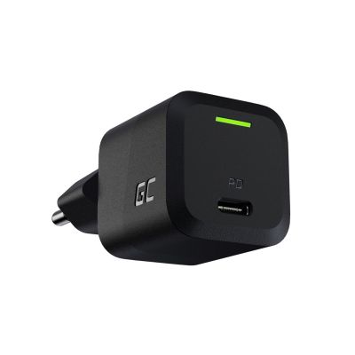 3. GREEN CELL USB-C CHARGER GAN GC POWERGAN 33W PD 3.0 QC 3.0 USB-C BLACK