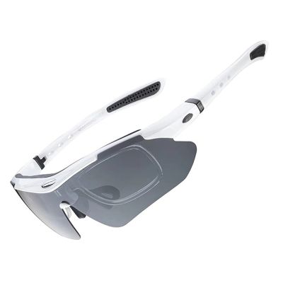 2. Rockbros 10142 photochromic UV400 cycling glasses - white