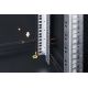 16. Digitus Unique 19" 20U wall-mounted network cabinet 600x450, glass door, black, undivided, assembled, 100kg