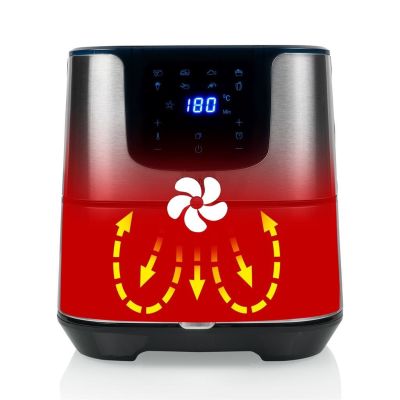 3. Princess 182060 Single 5.5L Standalone 1700W Hot Air Fryer Silver