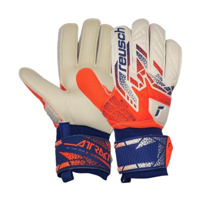 4. Reusch Attrakt Solid M 5570516 2500 goalkeeper gloves