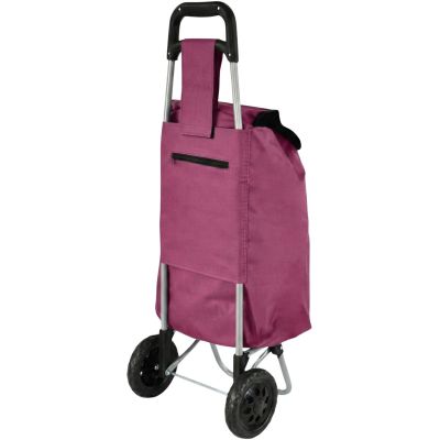 4. TROLLEY SHOPPING BAG ON WHEELS WITH FRAME 33L RED