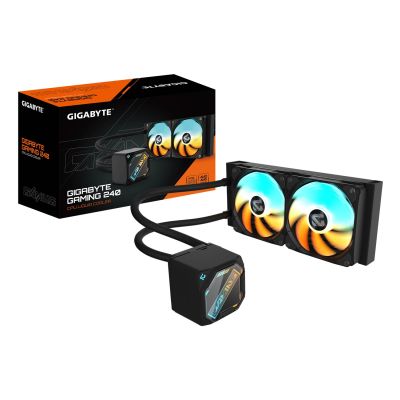 2. GIGABYTE GAMING 240 Processor All-in-One Liquid Cooler 12 cm Black
