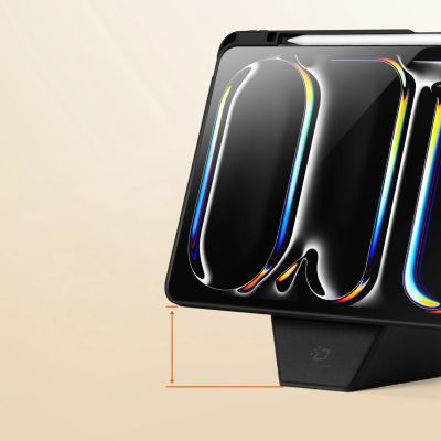 6. Dux Ducis Vers iPad Pro 13" (2024/2025) Case with Stand and Apple Pencil Holder - Black