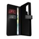 7. Puro Booklet Case with Flip and Wallet for Samsung Galaxy S25 Ultra - Black