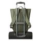 16. Rivacase Eden Backpack Travel Backpack Olive Waxed Leather (Pull Up), Polyester, Recycled Polyethylene Terephthalate (rPET)