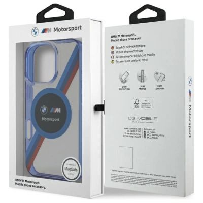 8. BMW BMHMP16X23HTPUT iPhone 16 Pro Max 6.9" transparent hardcase Motosport IML Circle MagSafe