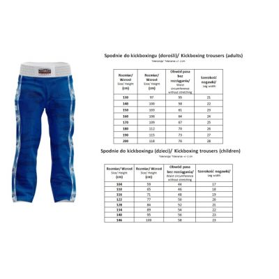 4. Kickboxing pants MASTERS SKBP-M (WAKO APPROVED)