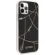 4. Guess Gold Chain Collection iPhone 12 Pro Max 6.7" Case - Black