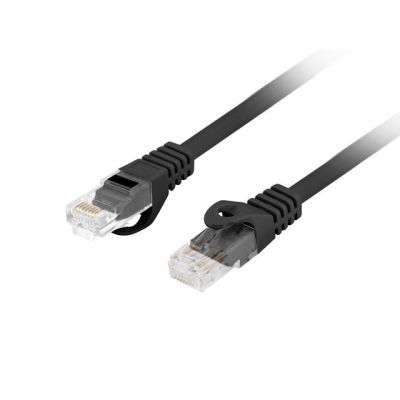 3. LANBERG CAT.6 UTP LSZH CU 0.25M BLACK PATCH CABLE FLUKE PASSED