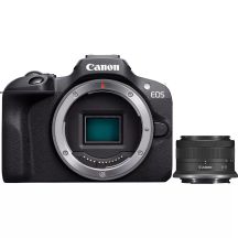 Canon EOS R100 Mirrorless Camera + RF-S 18-45mm F4.5-6.3 IS STM Lens Megapixel 24.1 MP ISO Sensitivity (max) 12800 Display Diagonal 3.0 Wi-Fi Network Auto, Manual CMOS Sensor Black
