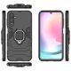 3. Ring Armor case for Samsung Galaxy A24 4G armored cover magnetic holder ring black