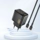2. Dudao A28PEU PD 45W GaN 2xUSB Wall Charger - Black