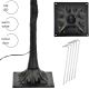 4. Decorative Tree, 100 LEDs, 90 cm, Black
