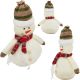 3. DECORATIVE SNOWMAN 23CM IN A HAT AND SCARF