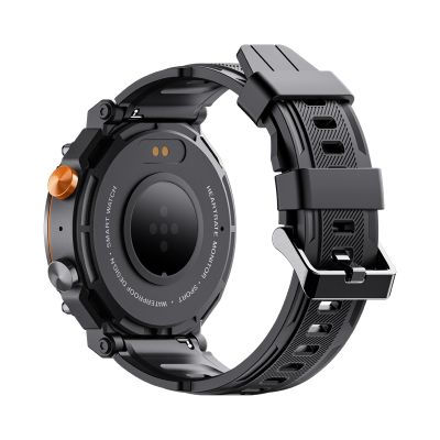5. VELTORI VT130-1 Smartwatch Black Silicone Strap