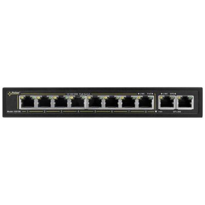 2. PULSAR SG108 Gigabit Ethernet (10/100/1000) Network Links PoE Support Black
