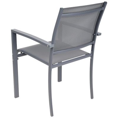 14. GARDEN CHAIR 57X57X88CM TEXTLINE SET OF 2