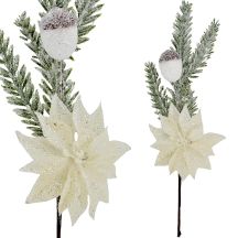 DECORATIVE BRANCH 23 CM SILVER