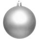 21. DECORATIVE PLASTIC BAUBLE SAFE 12 PCS DIA 60MM SILVER