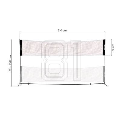 22. Meteor Badminton Net 5.1x2.2 m 17602