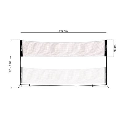 22. Meteor badminton net 5.1x2.2 m 17602