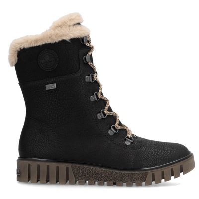 11. Rieker W Y3424-00 RKR745 Fur Ankle Boots