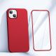 2. Joyroom 360 Full Case front and back cover for iPhone 13 + tempered glass screen protector red (JR-BP927 red)