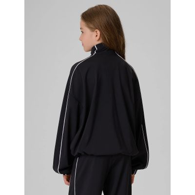 2. Girls' loose sports sweatshirt without hood 4F 4FJRSS26TSWSF3057-20S