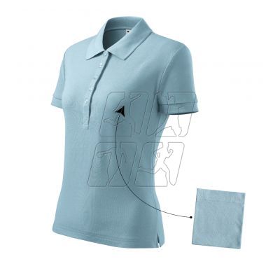 4. Malfini Cotton polo shirt W MLI-21315 sky blue