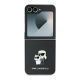 2. Karl Lagerfeld Saffiano Metal Pin Case for Samsung Galaxy Z Flip 6 - Black