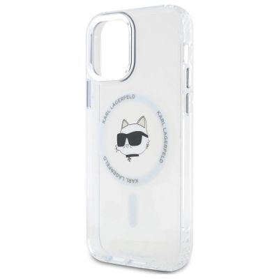 6. Karl Lagerfeld IML Metal Choupette Head MagSafe iPhone 12 Case - White