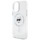 6. Karl Lagerfeld IML Metal Choupette Head MagSafe iPhone 12 Case - White