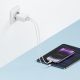 3. Cuktech A19 30W USB-A + USB-C Wall Charger - White