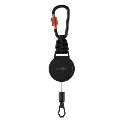 3. Tech-Protect ATH04 UrbanLoop Lanyard - Black and Orange