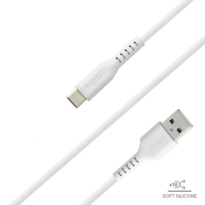 6. SBS TECABLEMICROC15W USB-A - USB-C Cable 1.5m - White