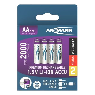 14. Ansmann 1312-0036 household battery Rechargeable AA battery Lithium-Ion (Li-Ion)