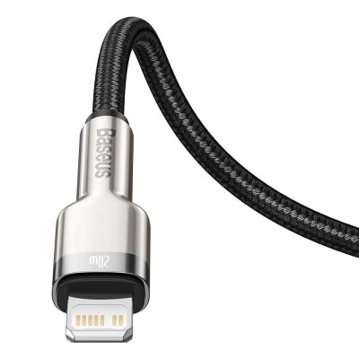 7. Baseus Cafule Series Metal Data USB-C / Lightning 20W PD cable 1 m - black