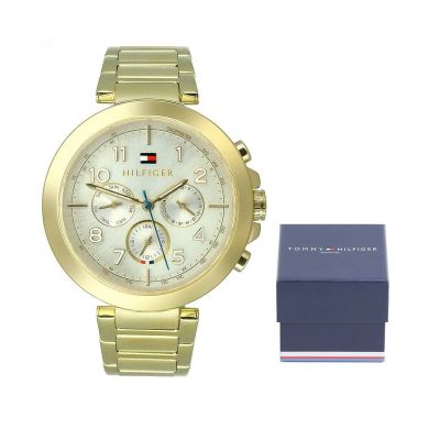 Tommy Hilfiger Women's Watch Waterproof Gold - 1781450