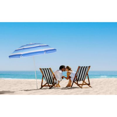 21. BEACH/BALCONY UMBRELLA 180CM BLUE LINE 1048819