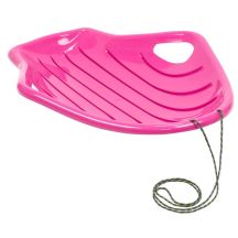 SHELL PINK PLASTIC SNOW SLED R.M