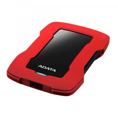 3. External HDD drive ADATA HD330 (1TB; 2.5''; USB 3.2 gen. 1; red)