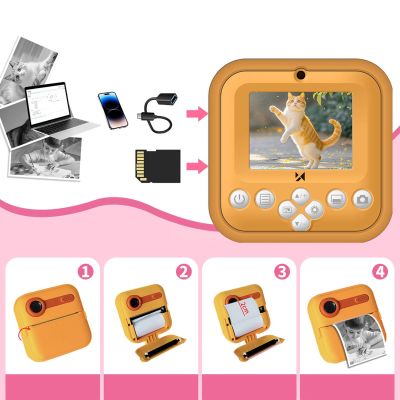 5. Wozinsky WDT-05 Thermal Printer Camera for Kids - Orange