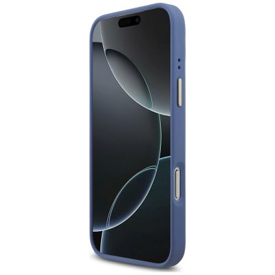 5. Guess 4G Big 4G Classic Logo Big Strap Metal Buttons Case for iPhone 18 Pro Max / 17 Pro Max – blue