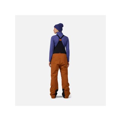 4. ROSSIGNOL W Outerlimits Insulated Bib Women's Ski Pants Brown