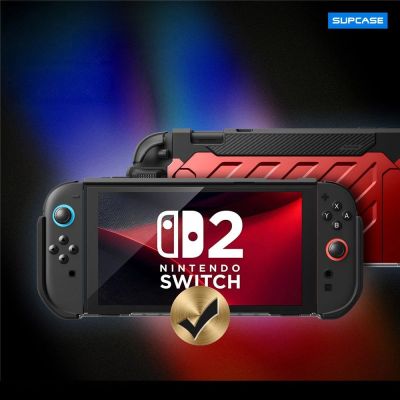 6. Supcase Unicorn Beetle Pro Case for Nintendo Switch 2 - Red and Black