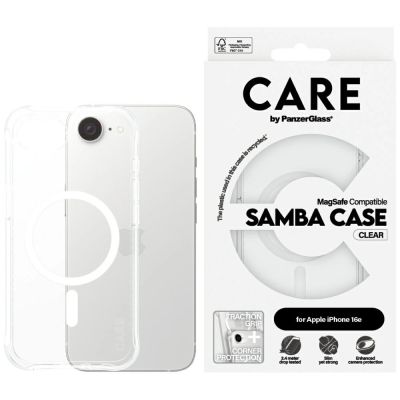 CARE by PanzerGlass Fashion MagSafe iPhone 16e Case - Transparent